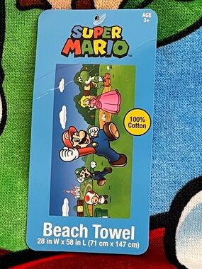 Nintendo Super Mario Brothers Beach Towel